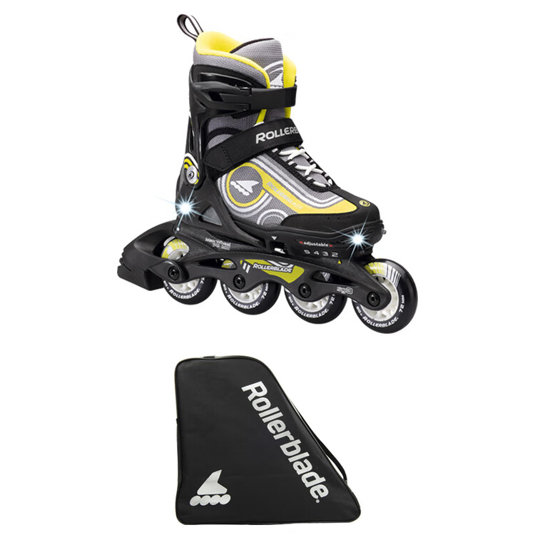 RollerBlade Детские роликовые коньки для начинающих, полный набор, черно-желтые, размер L (36.5-40.5)
RollerBlade Детские роликовые коньки для начинающих, полный набор, черно-желтые, размер L (36.5-40.5)