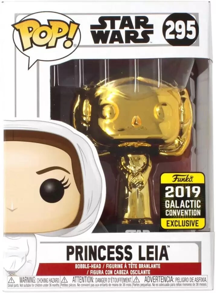 Фигурка Funko Pop! Star Wars Celebration (Gold Chrome) Princess Leia 295 - 2019 Star Wars Galactic Convention Exclusive
Фигурка Funko Pop! Star Wars Celebration (Gold Chrome) Princess Leia 295 - 2019 Star Wars Galactic Convention Exclusive