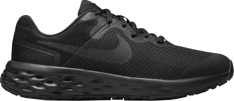 Кроссовки Nike Revolution 6 GS 'Black Dark Smoke Grey', черный 
Кроссовки Nike Revolution 6 GS 'Black Dark Smoke Grey', черный