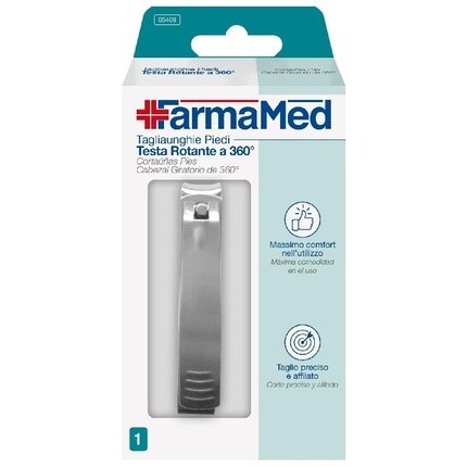 Машинка для стрижки ногтей с вращающейся головкой Farmamed
Машинка для стрижки ногтей с вращающейся головкой Farmamed