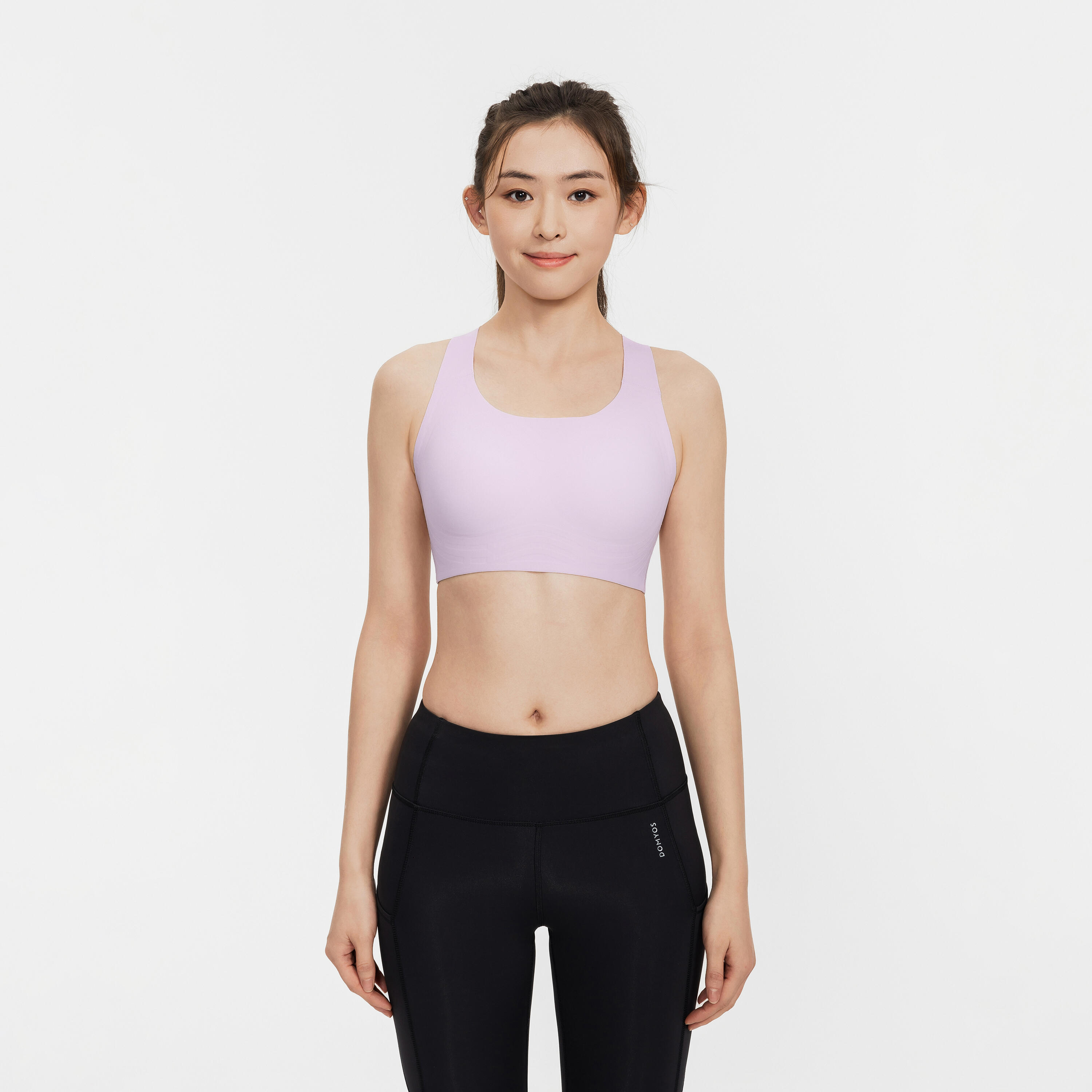 Женская спортивная майка для средних нагрузок Decathlon 裸感8字 светло-фиолетовая 
Женская спортивная майка для средних нагрузок Decathlon 裸感8字 светло-фиолетовая