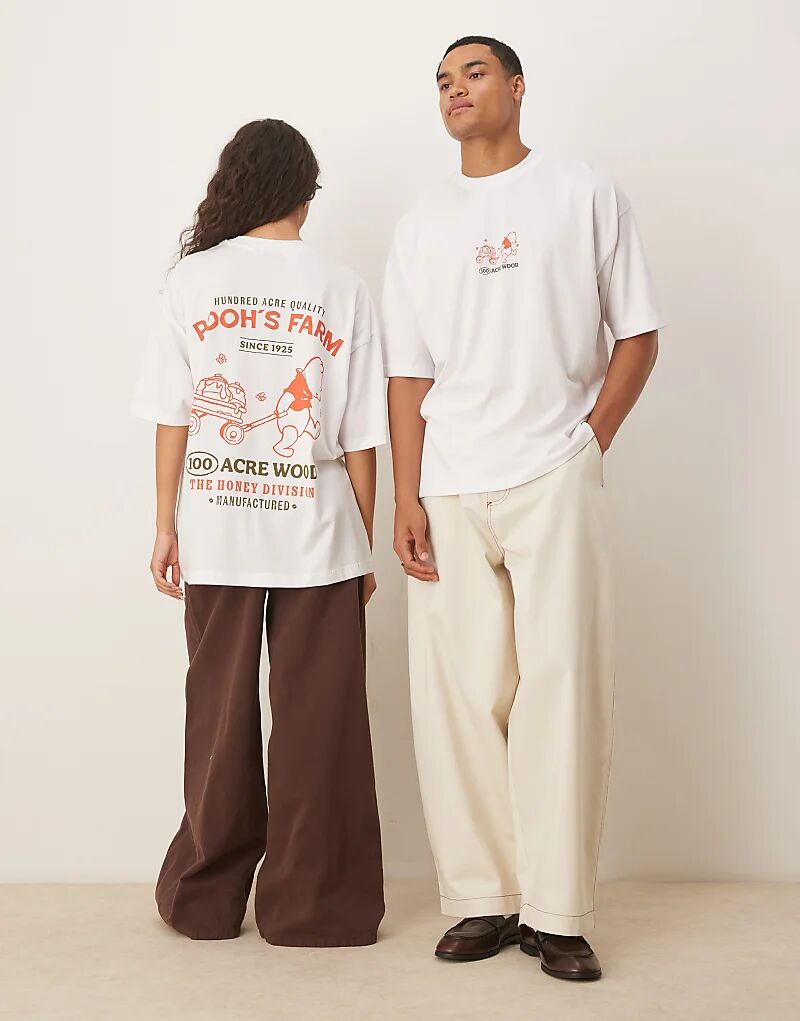 Футболка унисекс Disney свободного кроя ASOS DESIGN с принтом Винни-Пуха белого цвета
Футболка унисекс Disney свободного кроя ASOS DESIGN с принтом Винни-Пуха белого цвета