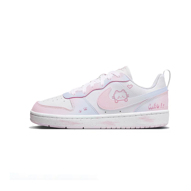 Nike Court Borough Dreamy Claw Cat амортизирующие устойчивые к истиранию низкие детские скейтбординг кроссовки Pink Blue
Nike Court Borough Dreamy Claw Cat амортизирующие устойчивые к истиранию низкие детские скейтбординг кроссовки Pink Blue