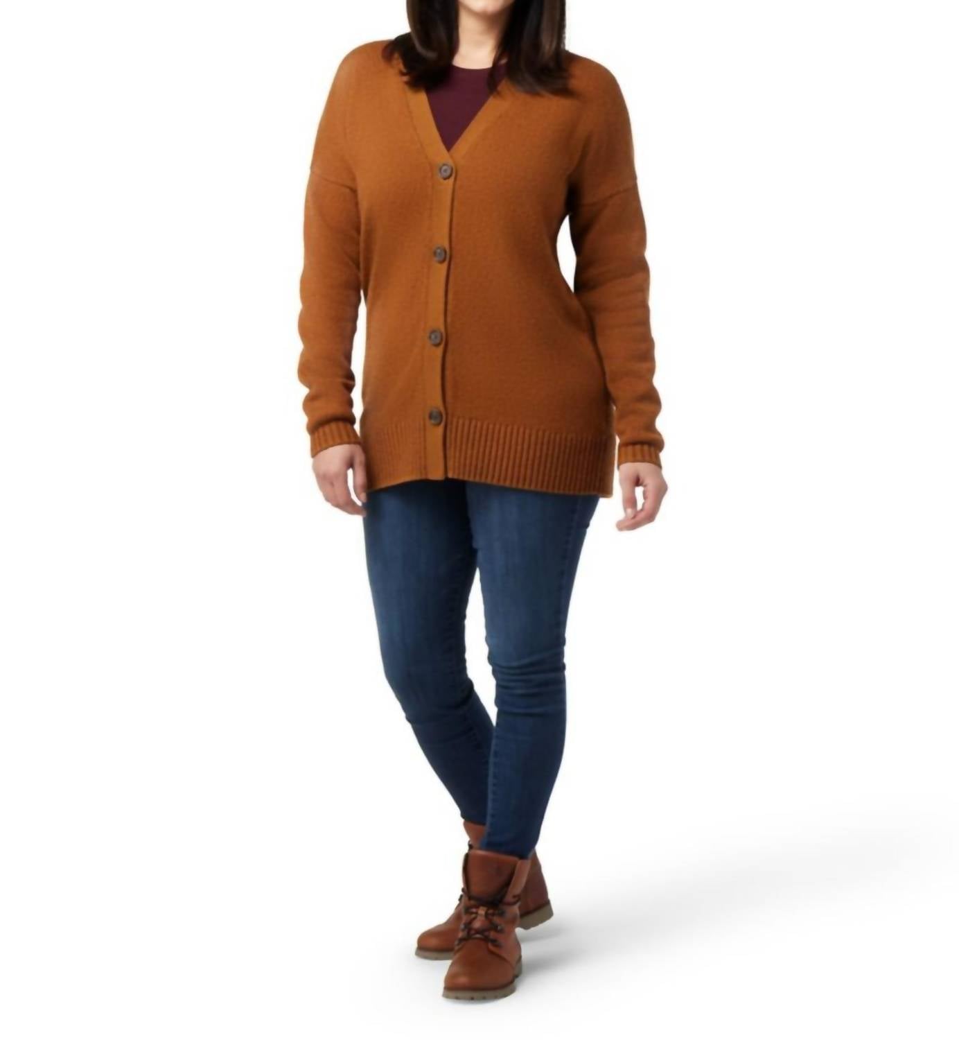 Уютный кардиган-свитер бойфренда из мериносовой шерсти цвета Acorn Heather Smartwool
Уютный кардиган-свитер бойфренда из мериносовой шерсти цвета Acorn Heather Smartwool