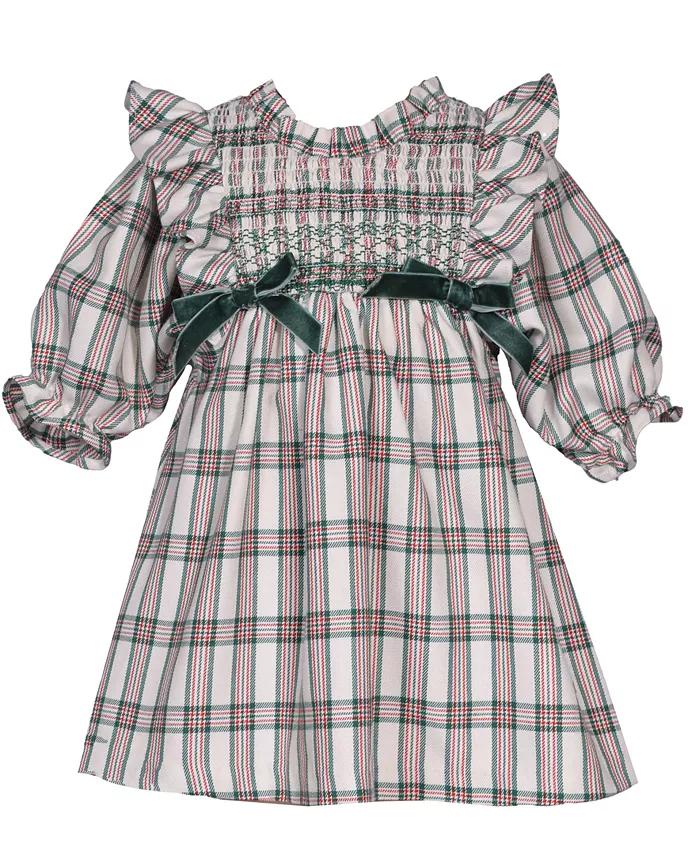 Детский комплект для девочек из двух предметов: платье в складку с рюшами на воротнике и клетчатые трусики Bonnie Baby, мультиколор
Детский комплект для девочек из двух предметов: платье в складку с рюшами на воротнике и клетчатые трусики Bonnie Baby, мультиколор