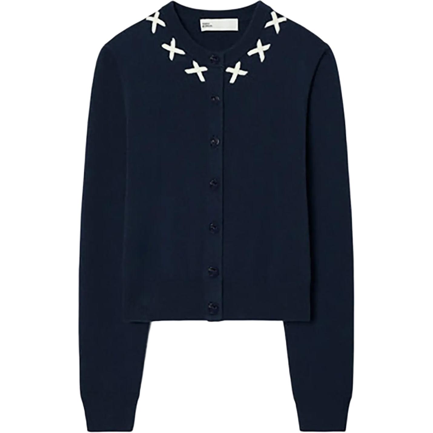 Tory Burch Кашемировый свитер женский синий
Tory Burch Кашемировый свитер женский синий