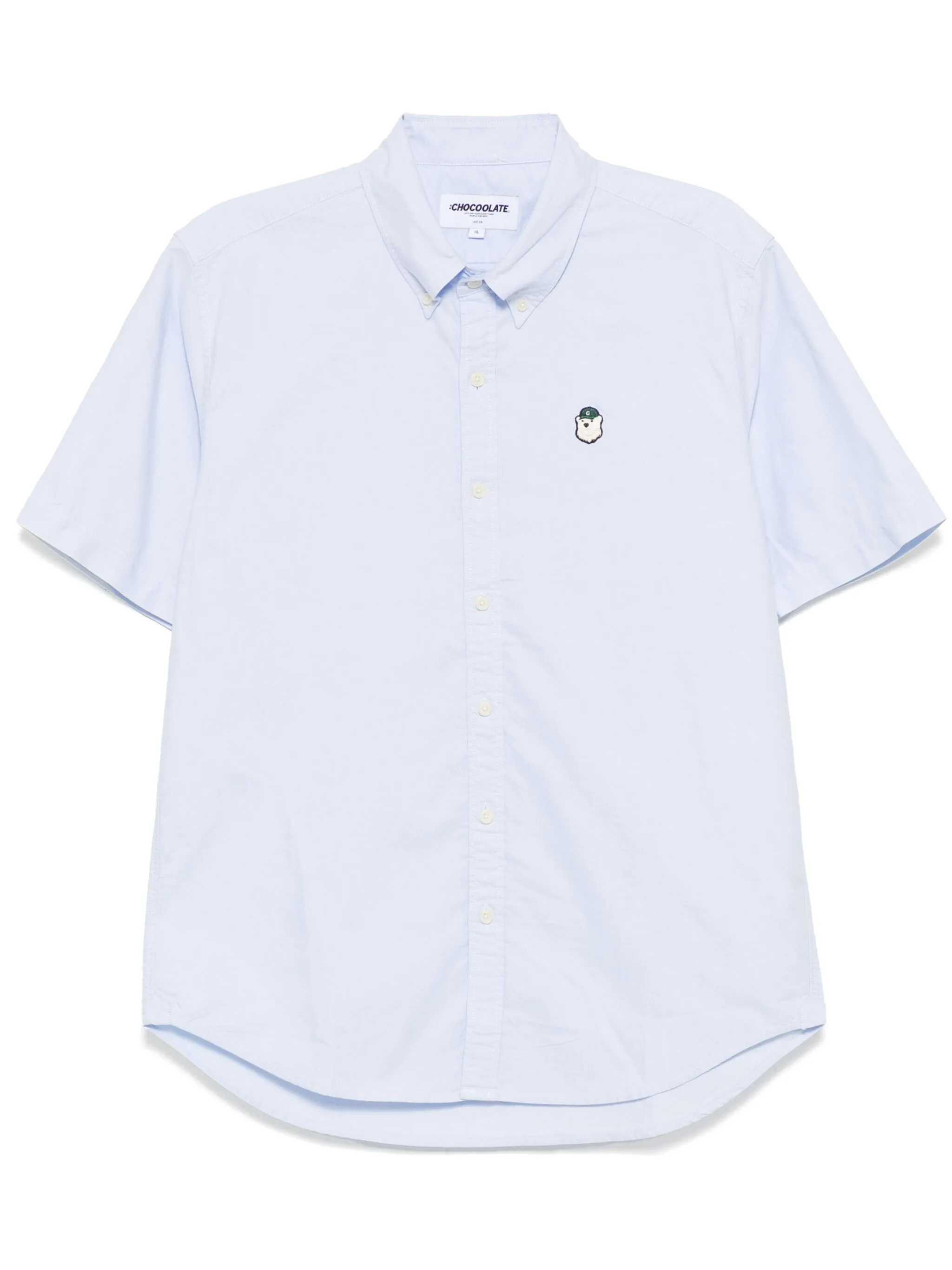 Рубашка с нашивкой-логотипом Chocoolate, синий
Рубашка с нашивкой-логотипом Chocoolate, синий