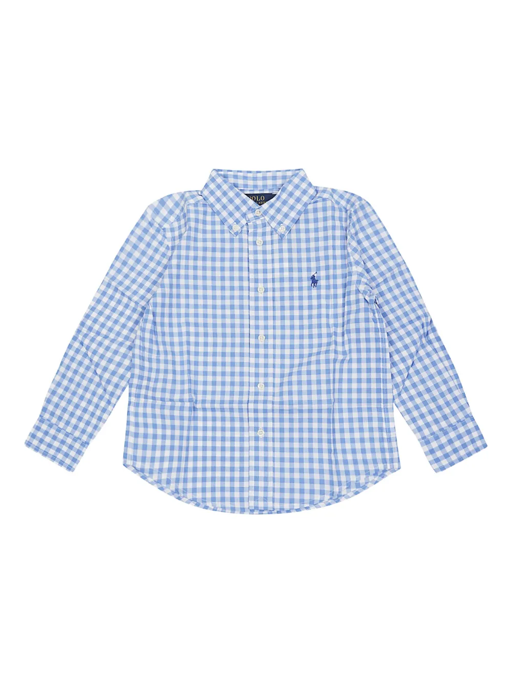 Рубашка в клетку гингем с вышивкой Polo Ralph Lauren Kids, синий
Рубашка в клетку гингем с вышивкой Polo Ralph Lauren Kids, синий