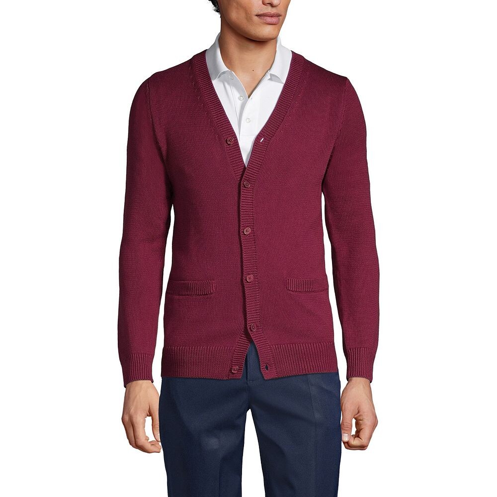 Мужской кардиган с v-образным вырезом и пуговицами спереди, школьная форма Lands End, свитер Lands' End, цвет Burgundy
Мужской кардиган с v-образным вырезом и пуговицами спереди, школьная форма Lands End, свитер Lands' End, цвет Burgundy