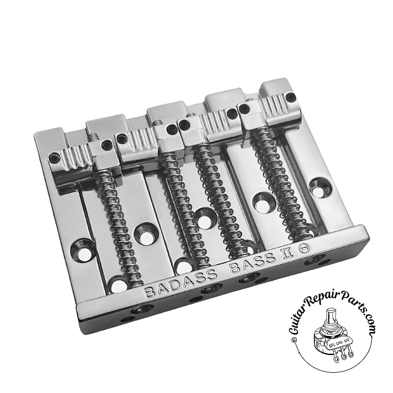 Leo Quan Badass II Hi-Mass 4 String Bass Bridge w. Рифленые седла - хром Allparts Badass II Hi-Mass 4 String Bass Bridge w. Grooved Saddles -
Leo Quan Badass II Hi-Mass 4 String Bass Bridge w. Рифленые седла - хром Allparts Badass II Hi-Mass 4 String Bass Bridge w. Grooved Saddles -
