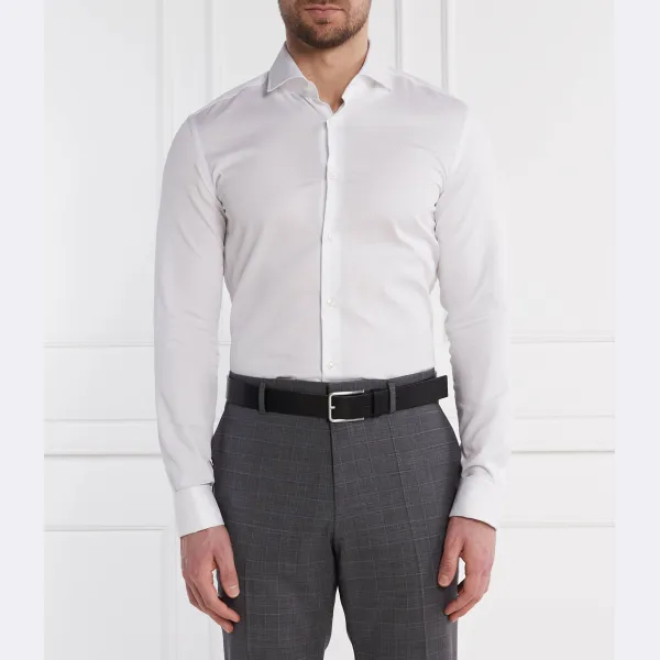 Узкая рубашка с коротким рукавом Boss, белый
Узкая рубашка с коротким рукавом Boss, белый