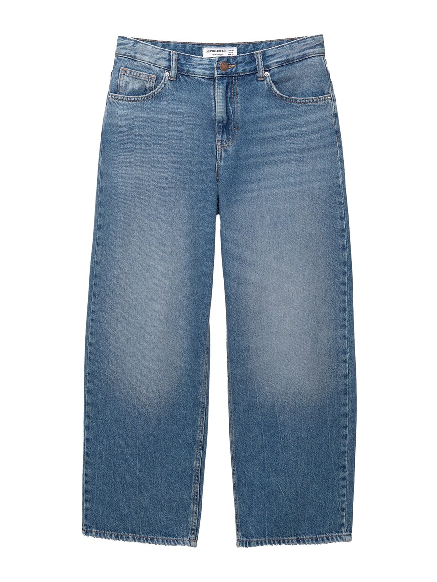 Джинсы с широкими штанинами Pull&Bear, синий деним
Джинсы с широкими штанинами Pull&Bear, синий деним