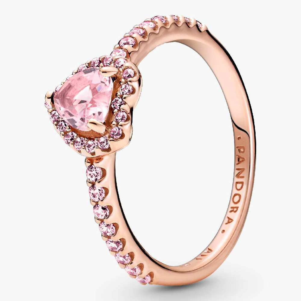 Кольцо Pandora Sparkling Elevated Heart, розовое золото/розовый
Кольцо Pandora Sparkling Elevated Heart, розовое золото/розовый