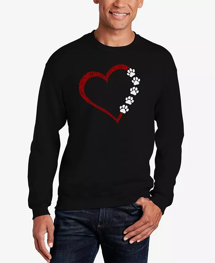 Мужской свитшот с принтом Meow Heart Word Art LA Pop Art, черный
Мужской свитшот с принтом Meow Heart Word Art LA Pop Art, черный