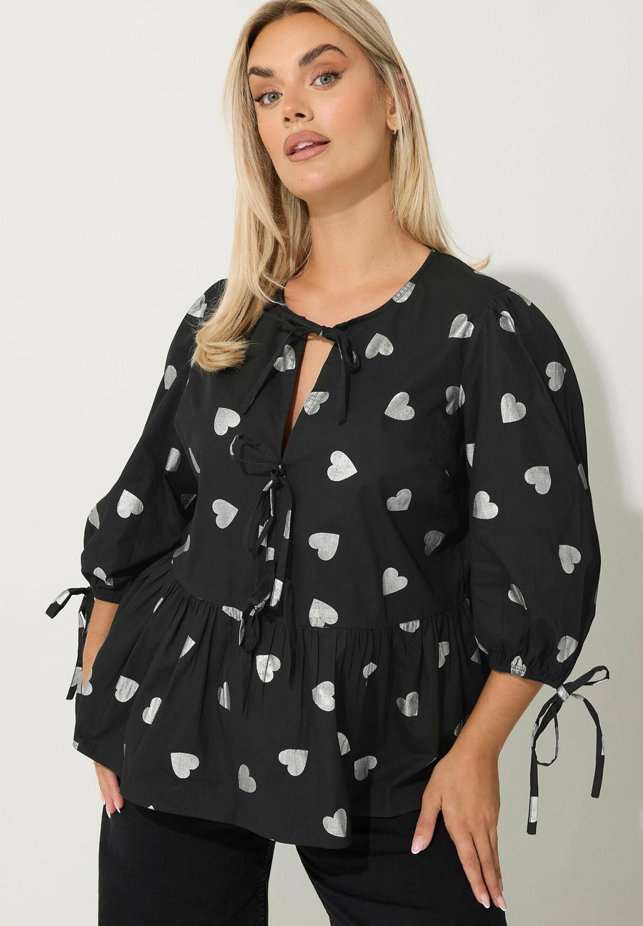 Блуза Yours Clothing PEPLUM, Black/Anthracite
Блуза Yours Clothing PEPLUM, Black/Anthracite