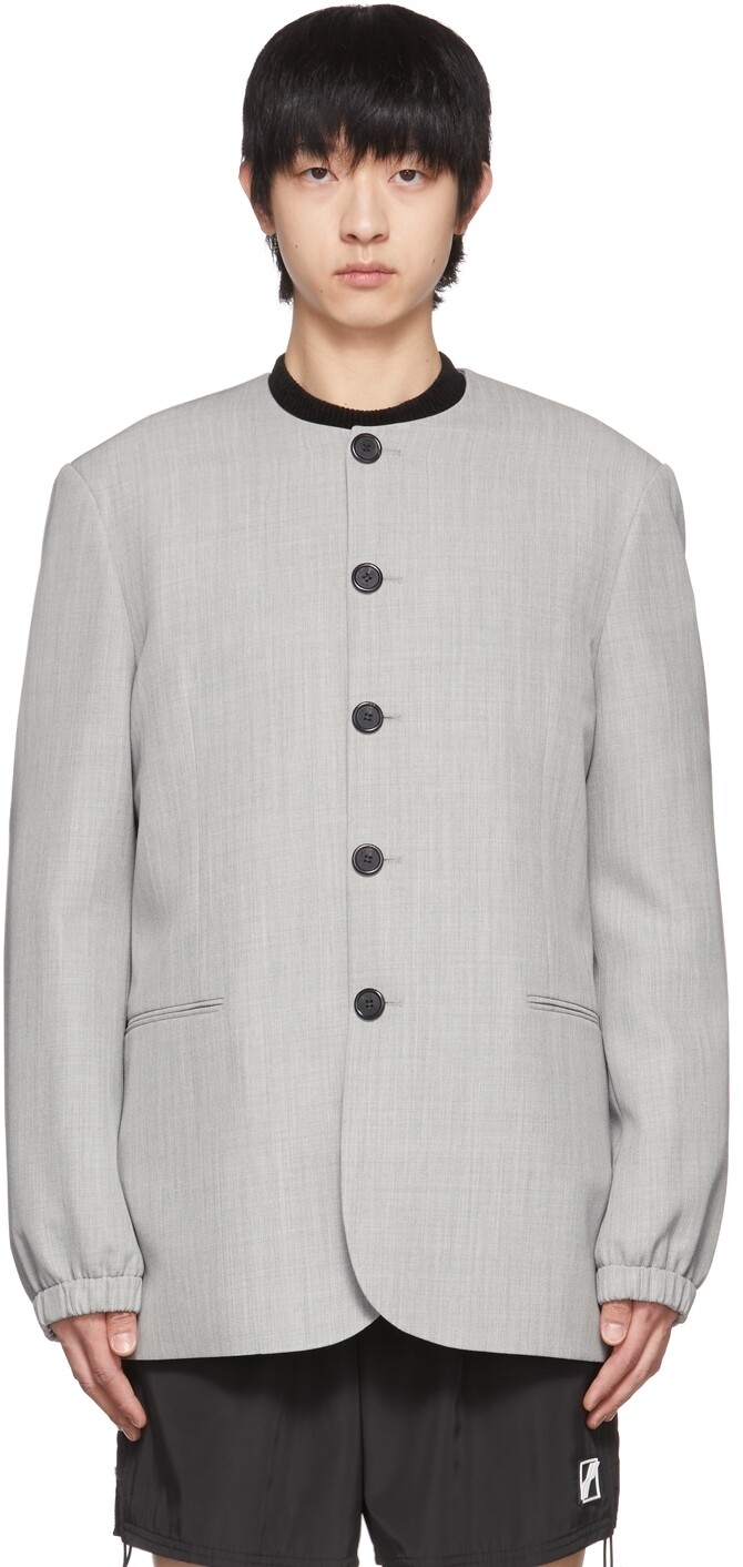 Серый шерстяной пиджак We11done
Серый шерстяной пиджак We11done