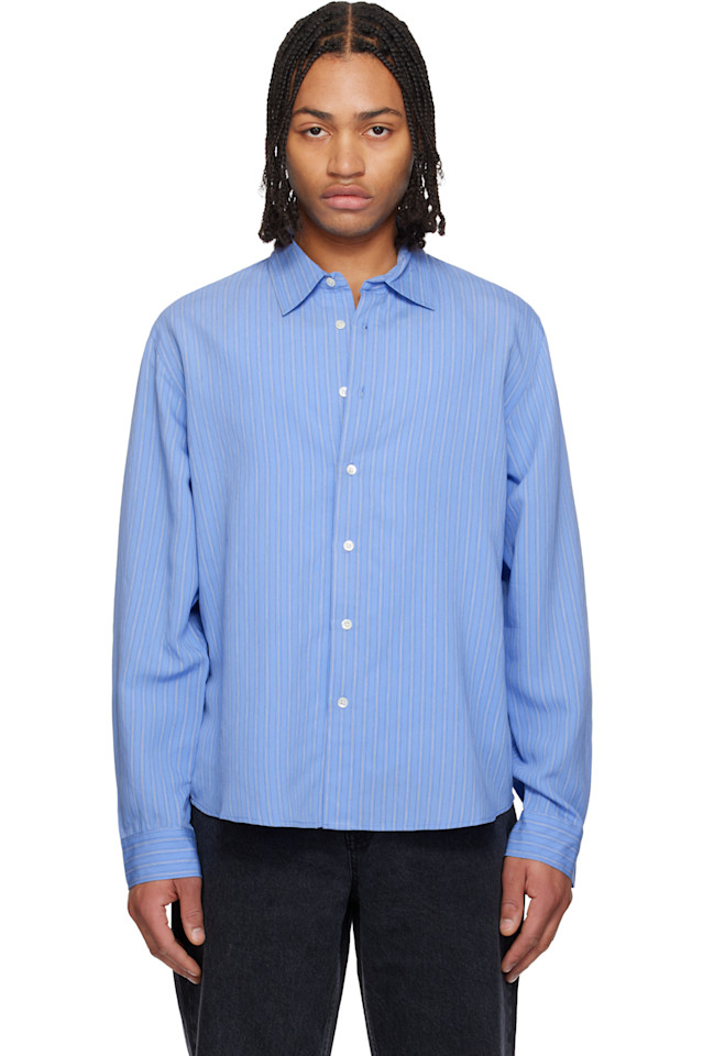 Hope Синяя свободная рубашка на пуговицах
Hope Синяя свободная рубашка на пуговицах