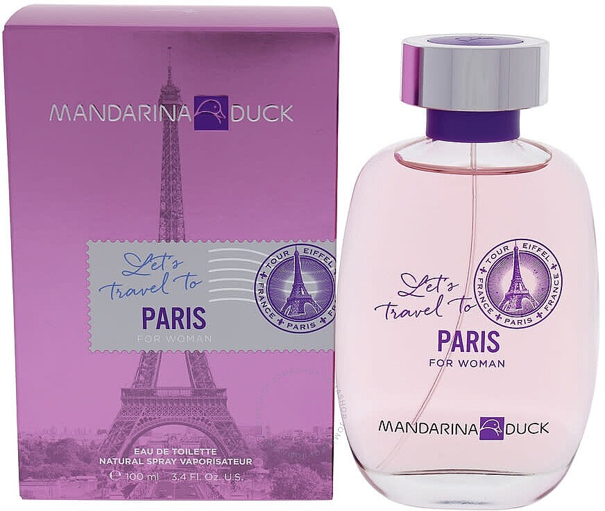 Туалетная вода Mandarina Duck Let's Travel To Paris For Women
Туалетная вода Mandarina Duck Let's Travel To Paris For Women