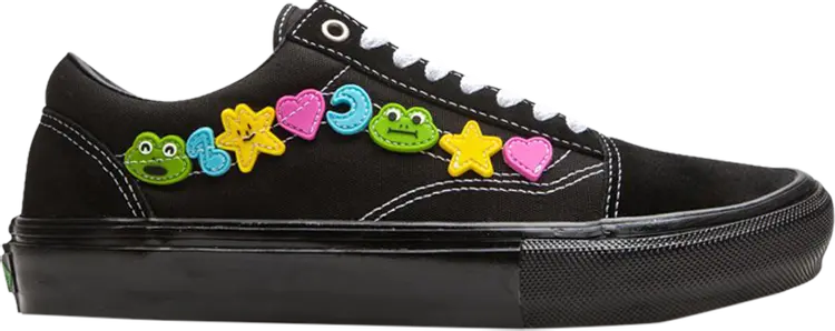 Кеды Vans Frog Skateboards x Skate Old Skool Black, черный
Кеды Vans Frog Skateboards x Skate Old Skool Black, черный