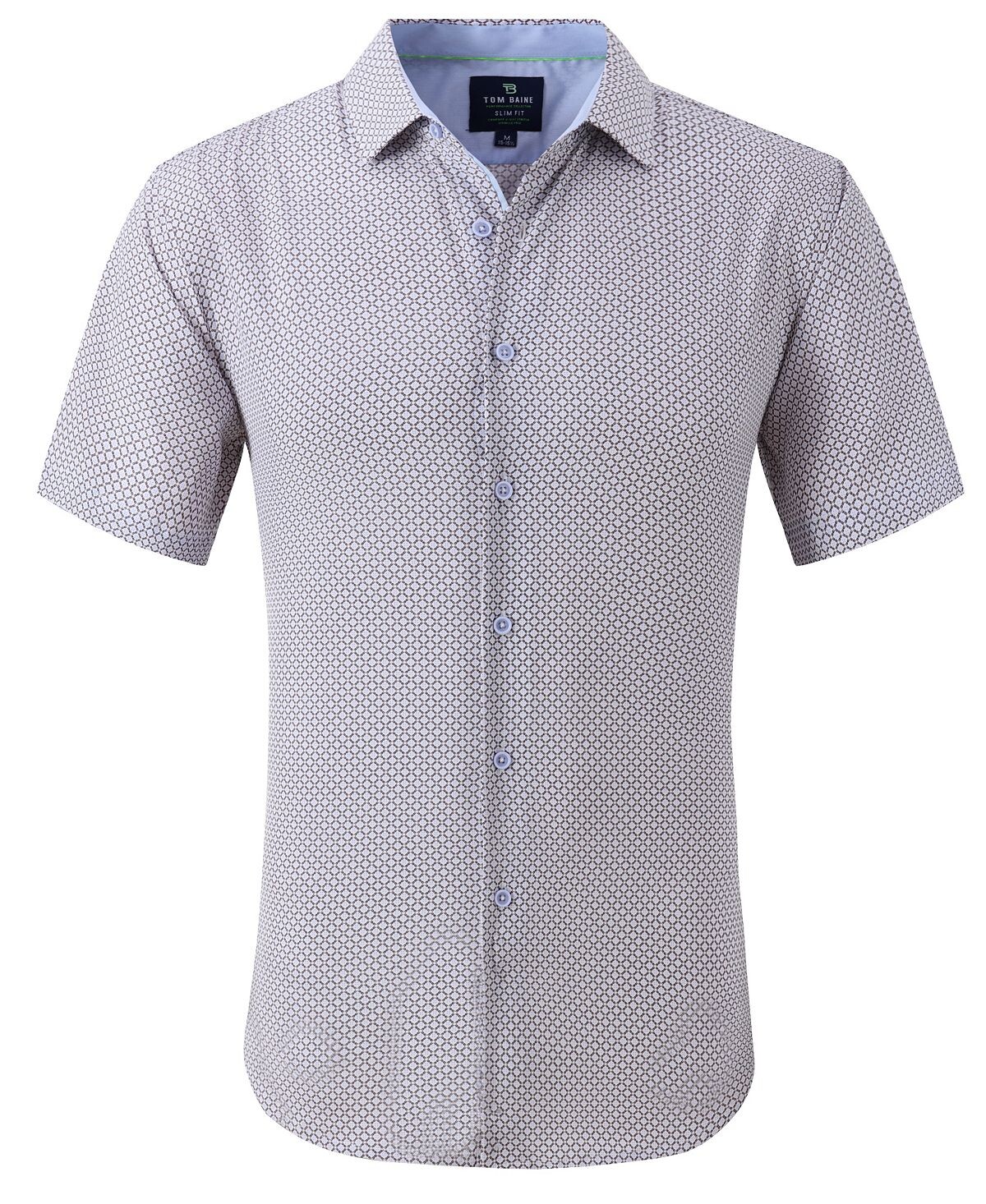 Мужская классическая рубашка slim fit с коротким рукавом на пуговицах Tom Baine, белый
Мужская классическая рубашка slim fit с коротким рукавом на пуговицах Tom Baine, белый