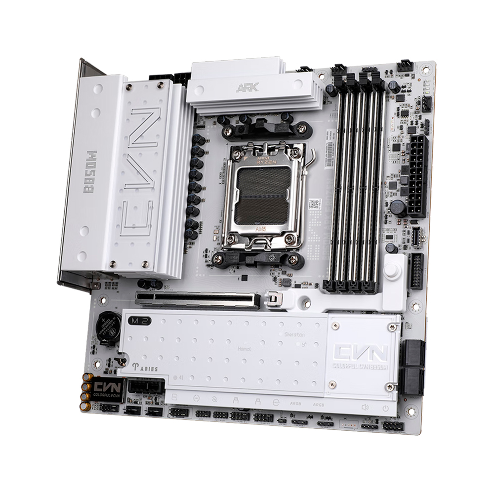 Материнская плата Colorful CVN B850M ARK FROZEN V14, AM5, DDR5, Wi-Fi, белый
Материнская плата Colorful CVN B850M ARK FROZEN V14, AM5, DDR5, Wi-Fi, белый