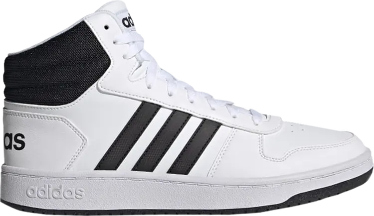 Кроссовки Adidas Hoops 2.0 Mid, белый
Кроссовки Adidas Hoops 2.0 Mid, белый