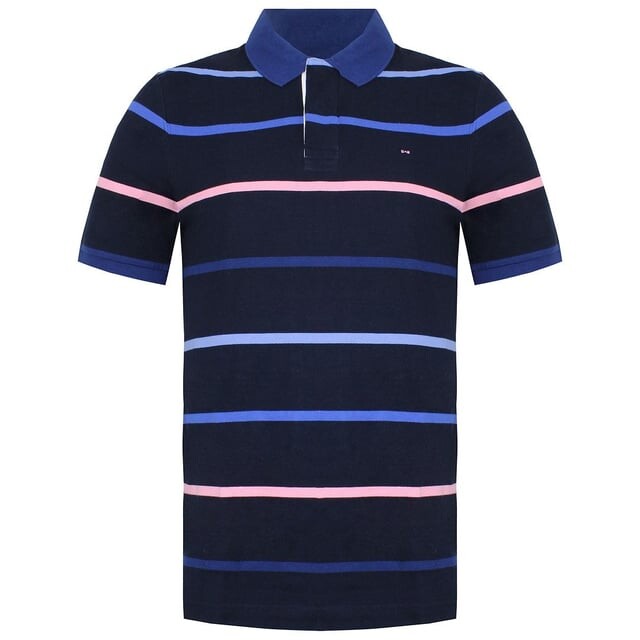 Мужская темно-синяя рубашка-поло в полоску Paris Eden Park, синий
Мужская темно-синяя рубашка-поло в полоску Paris Eden Park, синий