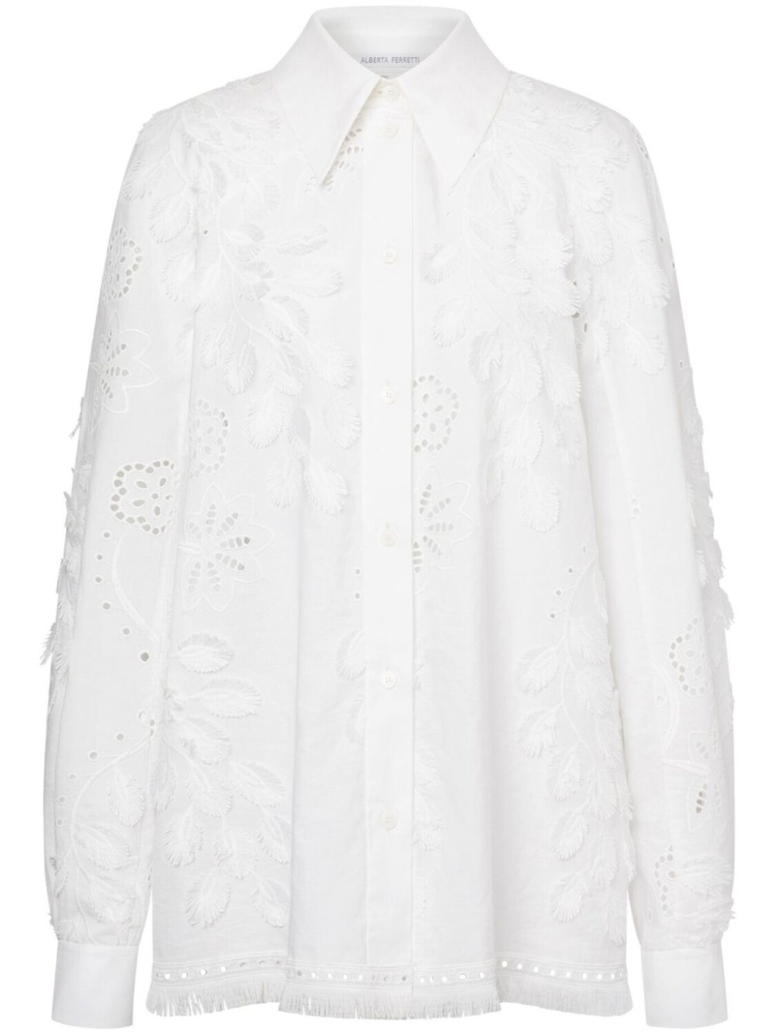 Alberta Ferretti рубашка с вышивкой, белый
Alberta Ferretti рубашка с вышивкой, белый