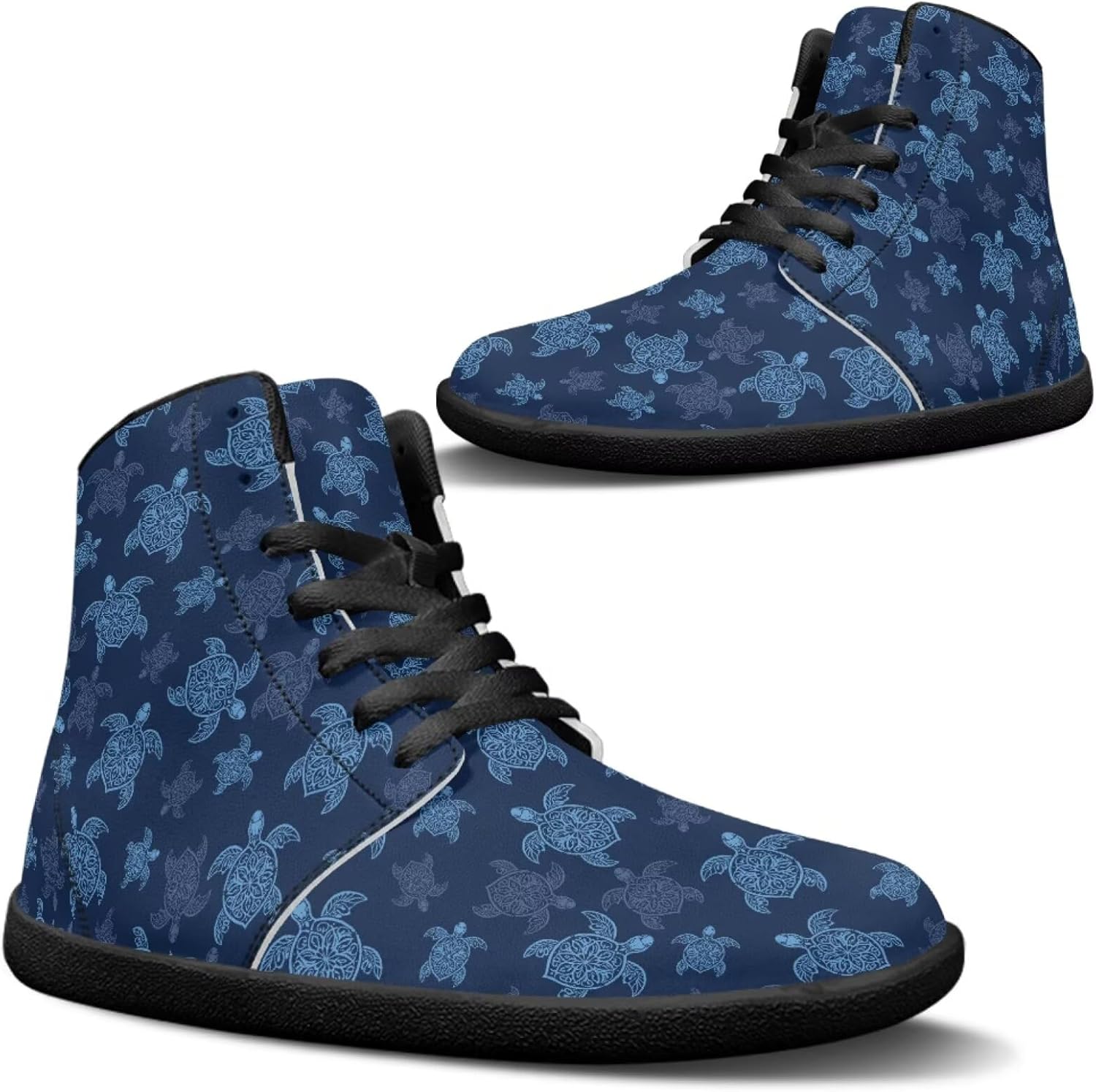 Высокие кроссовки Binienty из водонепроницаемой PU-кожи для женщин и мужчин с широким носком и эффектом босоногости, Cartoon Sea Turtle
Высокие кроссовки Binienty из водонепроницаемой PU-кожи для женщин и мужчин с широким носком и эффектом босоногости, Cartoon Sea Turtle