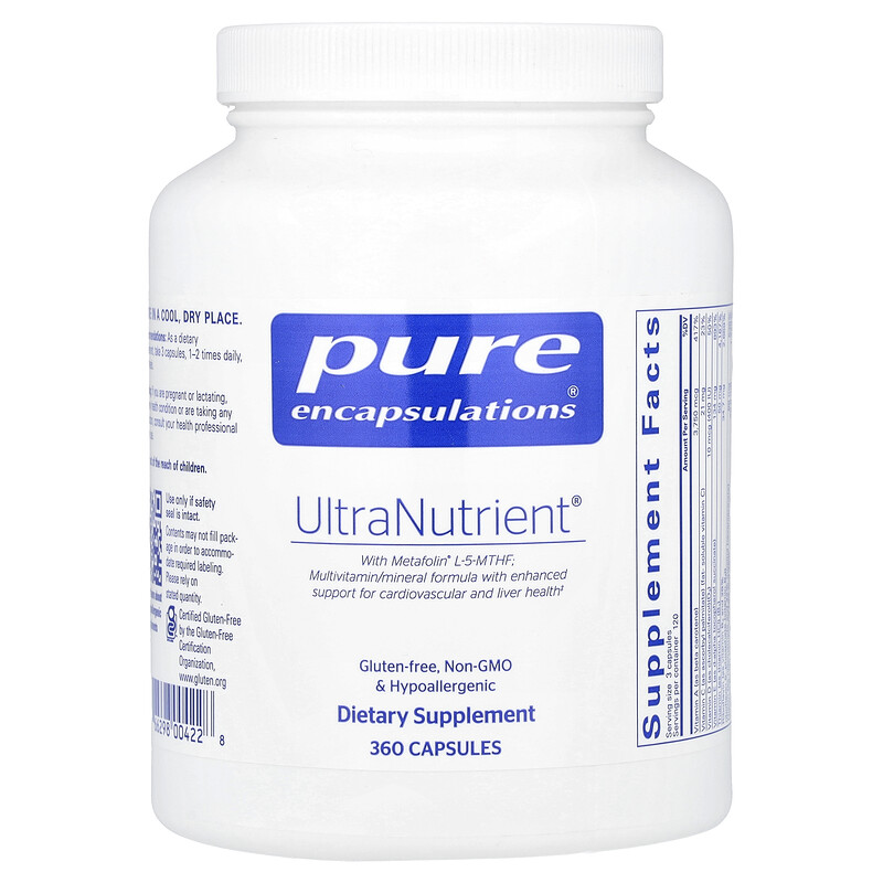 Pure Encapsulations, UltraNutrient, 360 капсул
Pure Encapsulations, UltraNutrient, 360 капсул
