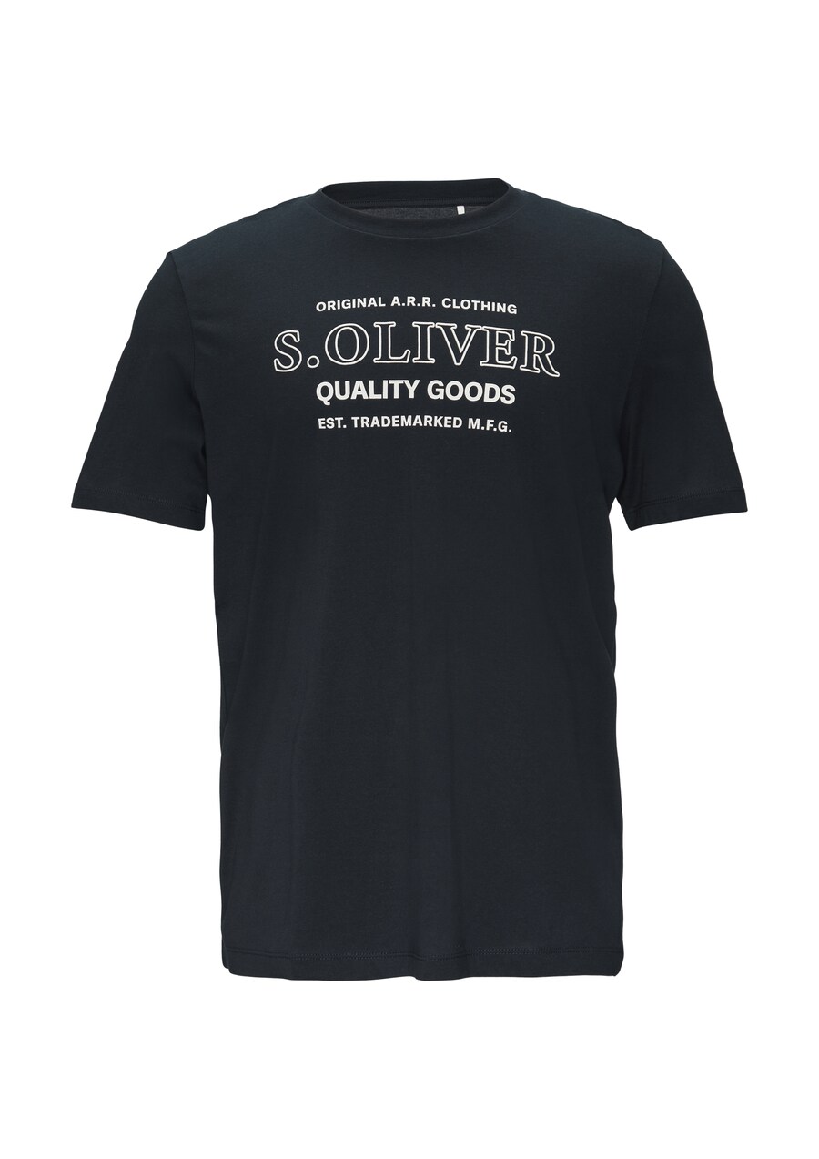 Классическая футболка s.Oliver Shirt, темно-синий 
Классическая футболка s.Oliver Shirt, темно-синий