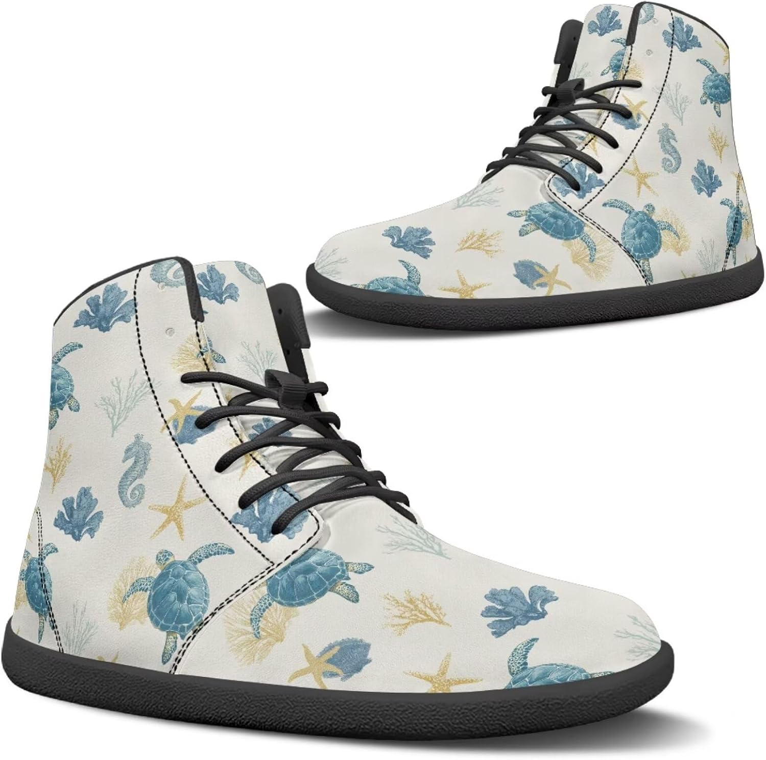 Высокие кроссовки Binienty из водонепроницаемой PU-кожи для женщин и мужчин с широким носком и эффектом босоногости, Turtle Hippocampus
Высокие кроссовки Binienty из водонепроницаемой PU-кожи для женщин и мужчин с широким носком и эффектом босоногости, Turtle Hippocampus