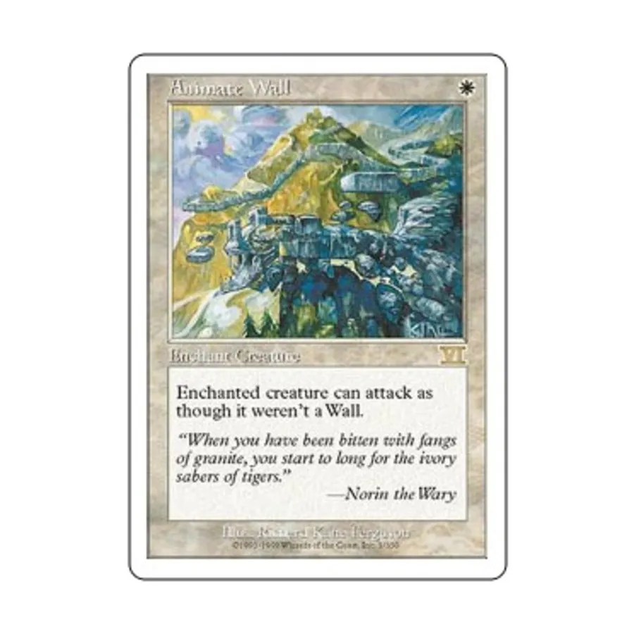 CCG Оживить стену (клавиша R), MTG - 6th Edition (Classic)
CCG Оживить стену (клавиша R), MTG - 6th Edition (Classic)