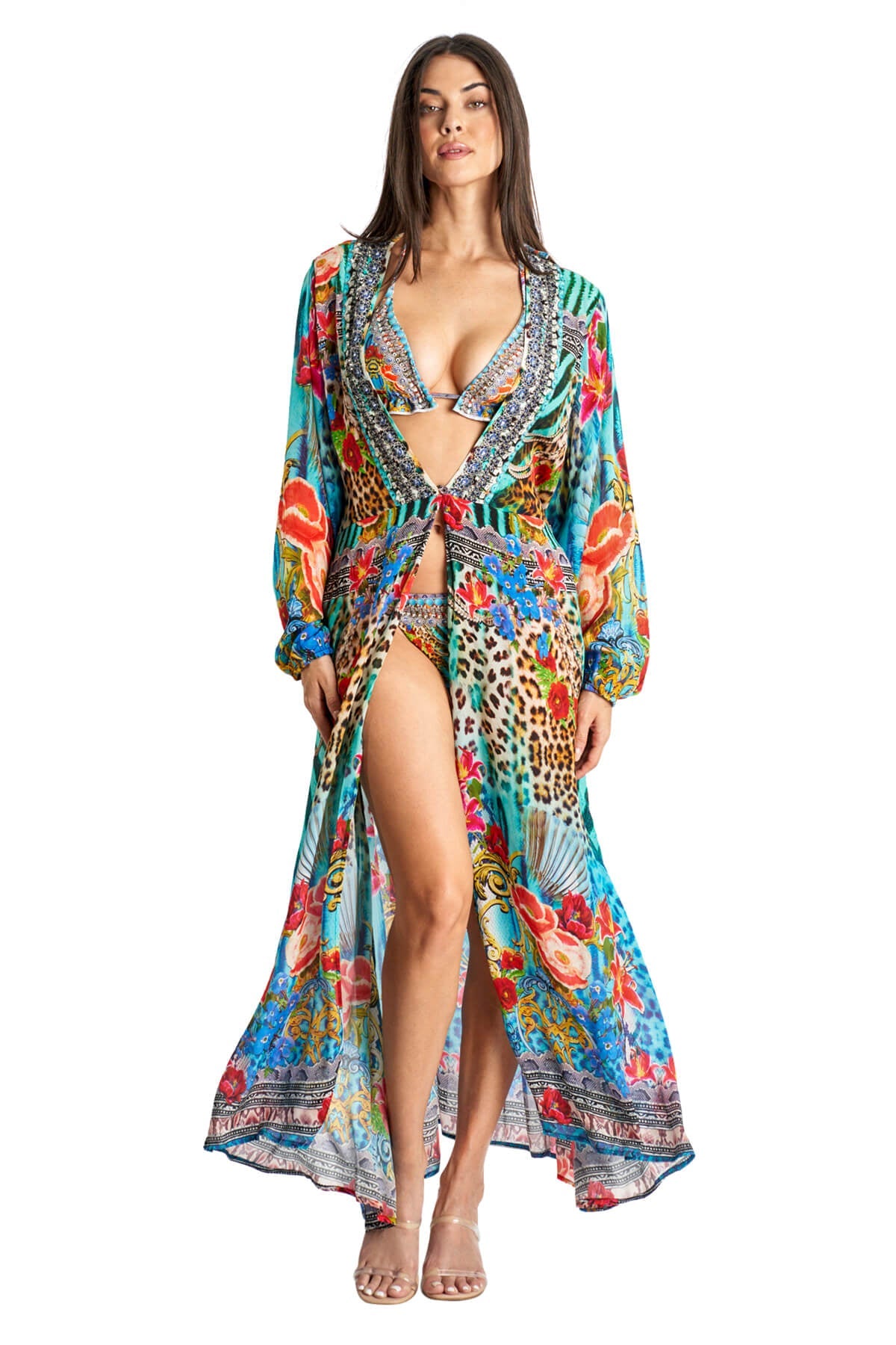Платье макси с запахом и двухсторонними рукавами Nelly La Moda Clothing, цвет multi
Платье макси с запахом и двухсторонними рукавами Nelly La Moda Clothing, цвет multi