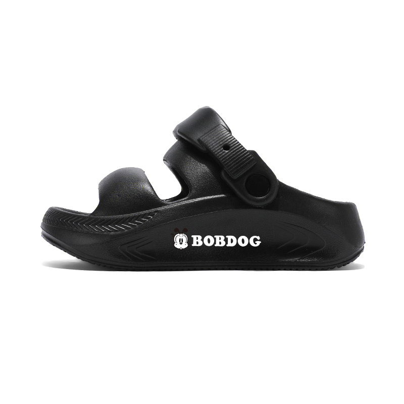 Водонепроницаемые и дышащие, легкие, амортизирующие детские шлепанцы BOBDOG, черный 
Водонепроницаемые и дышащие, легкие, амортизирующие детские шлепанцы BOBDOG, черный