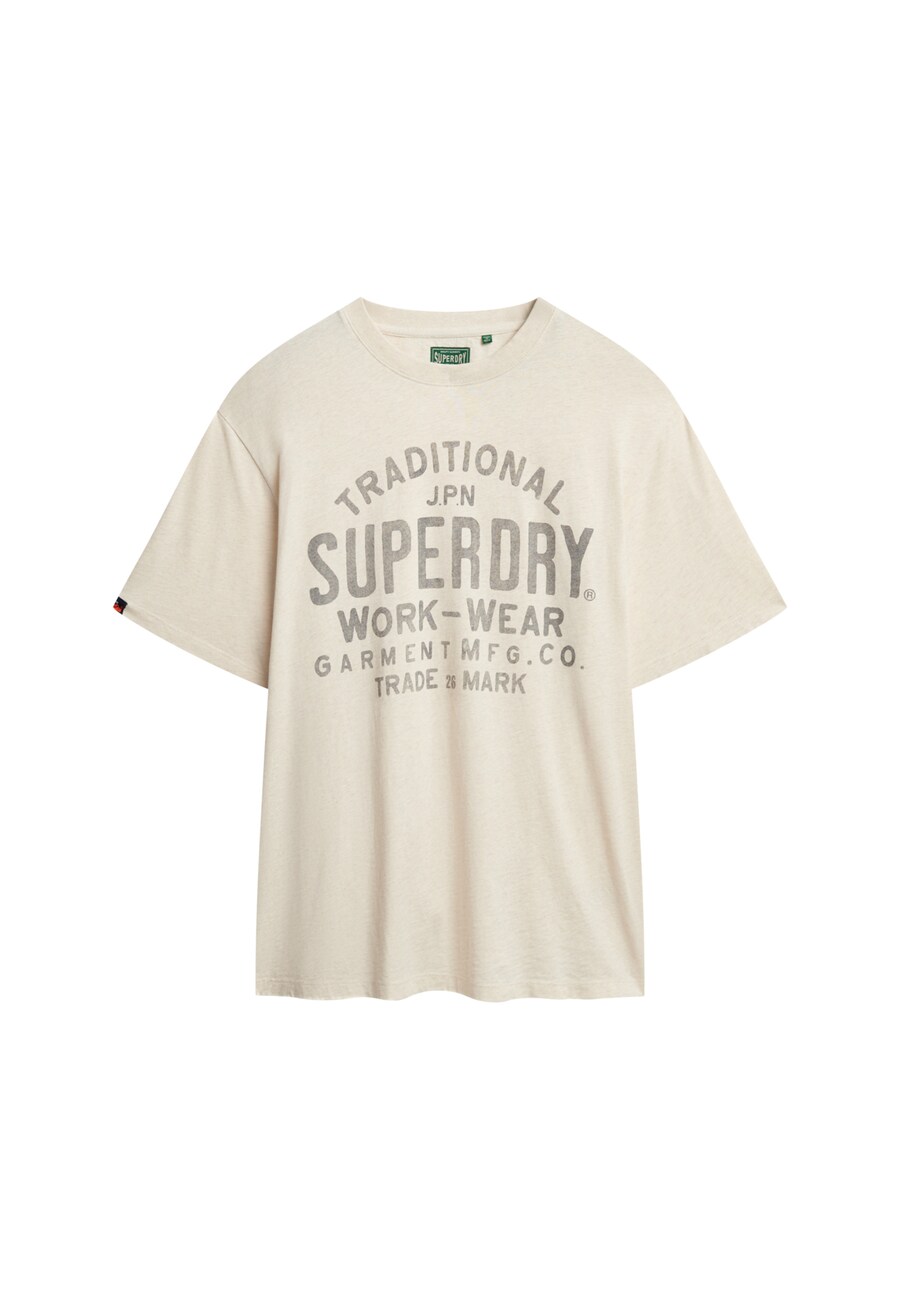Рубашка Superdry, кремовый 
Рубашка Superdry, кремовый