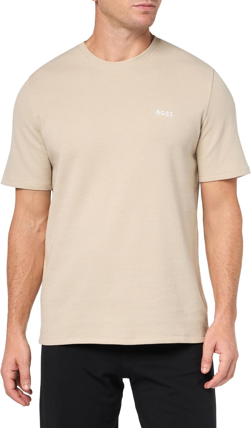 Мужская футболка BOSS с коротким рукавом и контрастным логотипом вафельного цвета, Milky Way, Белый, Мужская футболка BOSS с коротким рукавом и контрастным логотипом вафельного цвета, Milky Way
Мужская футболка BOSS с коротким рукавом и контрастным логотипом вафельного цвета, Milky Way, Белый, Мужская футболка BOSS с коротким рукавом и контрастным логотипом вафельного цвета, Milky Way