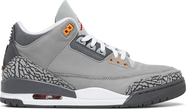 Кроссовки Air Jordan 3 Retro Cool Grey 2021, серый 
Кроссовки Air Jordan 3 Retro Cool Grey 2021, серый