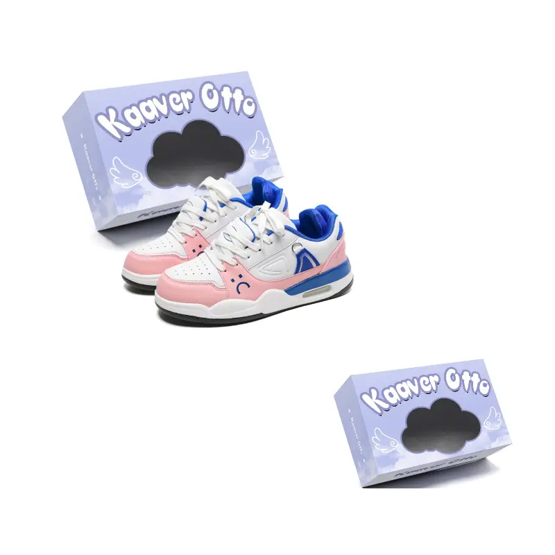 KAAVER OTTO Износостойкие и легкие мид-топ скейтбордские кроссовки унисекс синий розовый, цвет Blue Pink 
KAAVER OTTO Износостойкие и легкие мид-топ скейтбордские кроссовки унисекс синий розовый, цвет Blue Pink