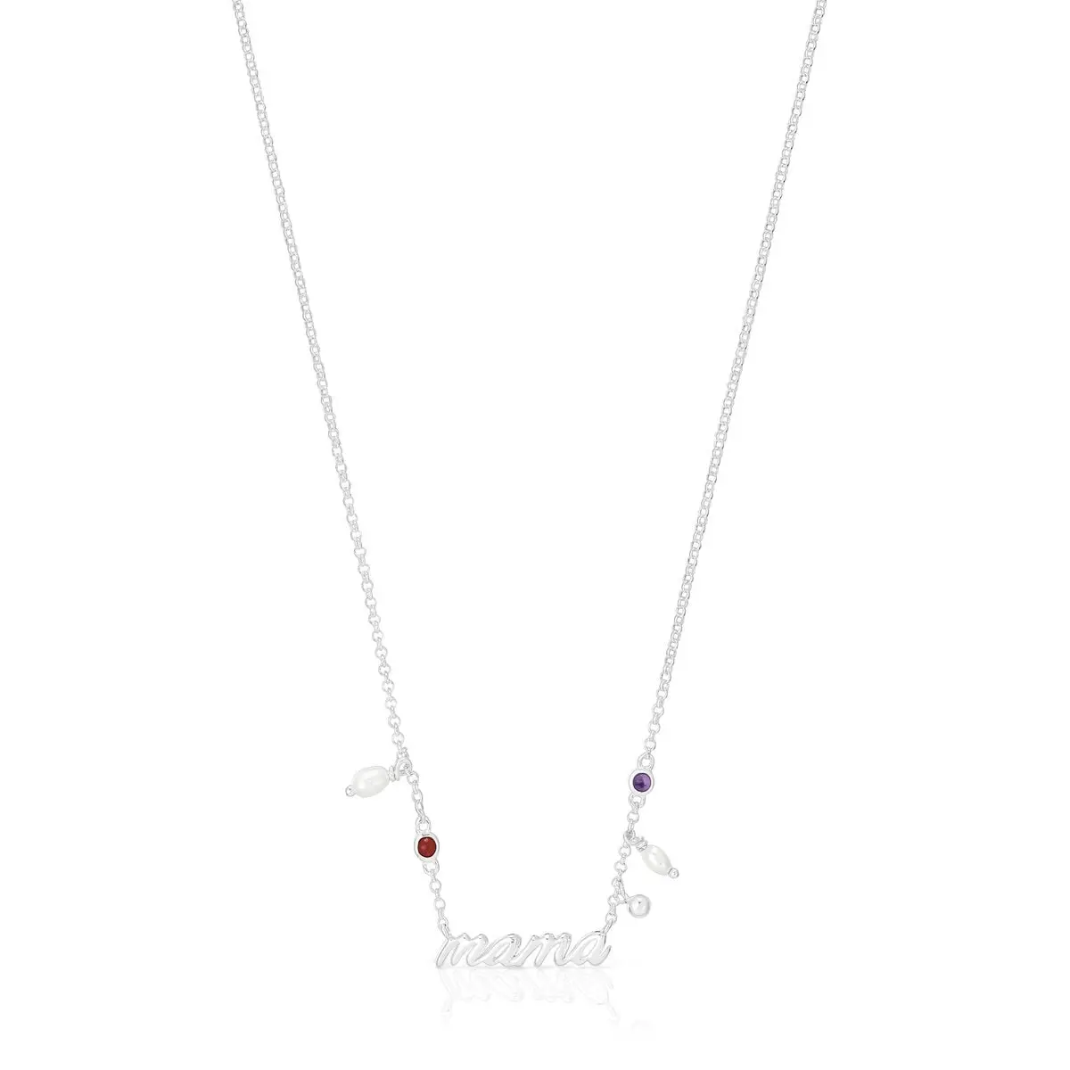 Колье Tous Mama With Cultured Pearls And Gemstones, серебро
Колье Tous Mama With Cultured Pearls And Gemstones, серебро