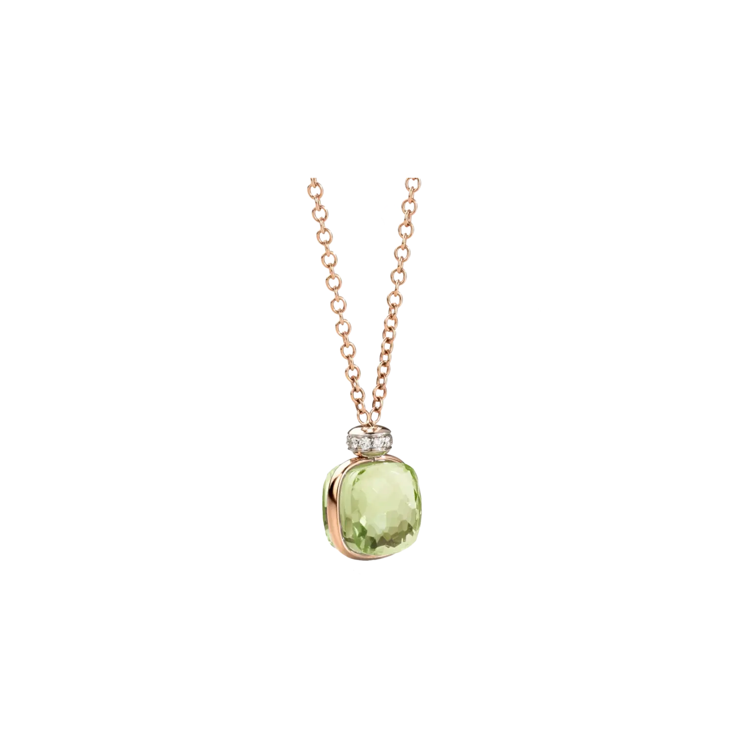 Колье Pomellato Nudo из розового и белого золота, празиолита и белых бриллиантов
Колье Pomellato Nudo из розового и белого золота, празиолита и белых бриллиантов