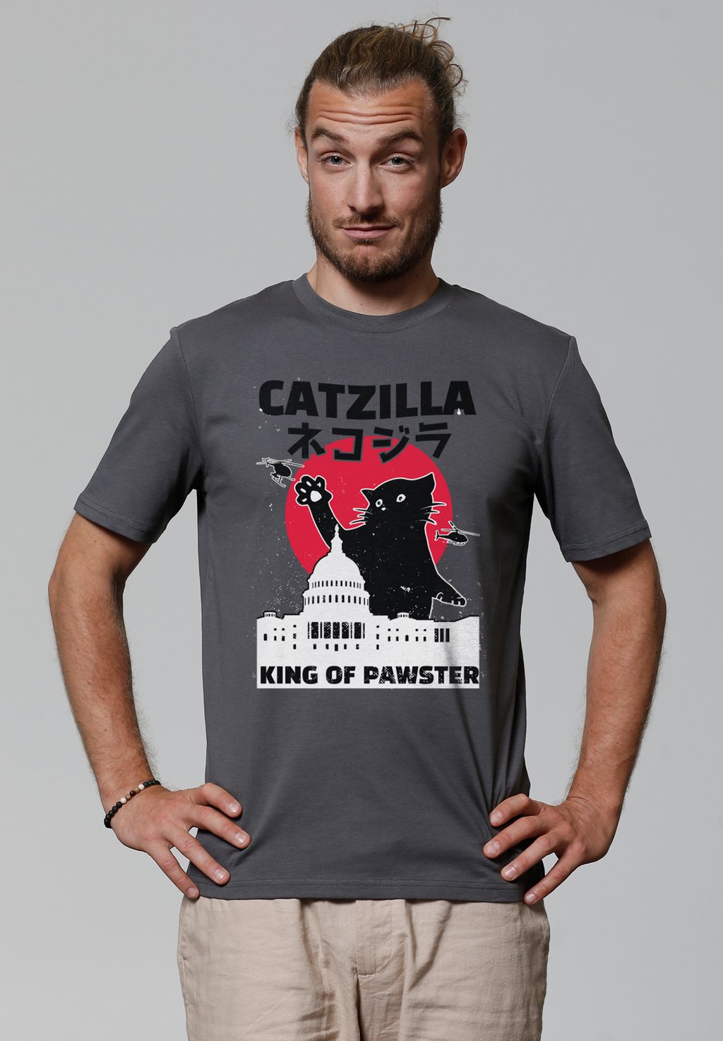 Футболка с принтом CATZILLA watapparel, антрацит
Футболка с принтом CATZILLA watapparel, антрацит