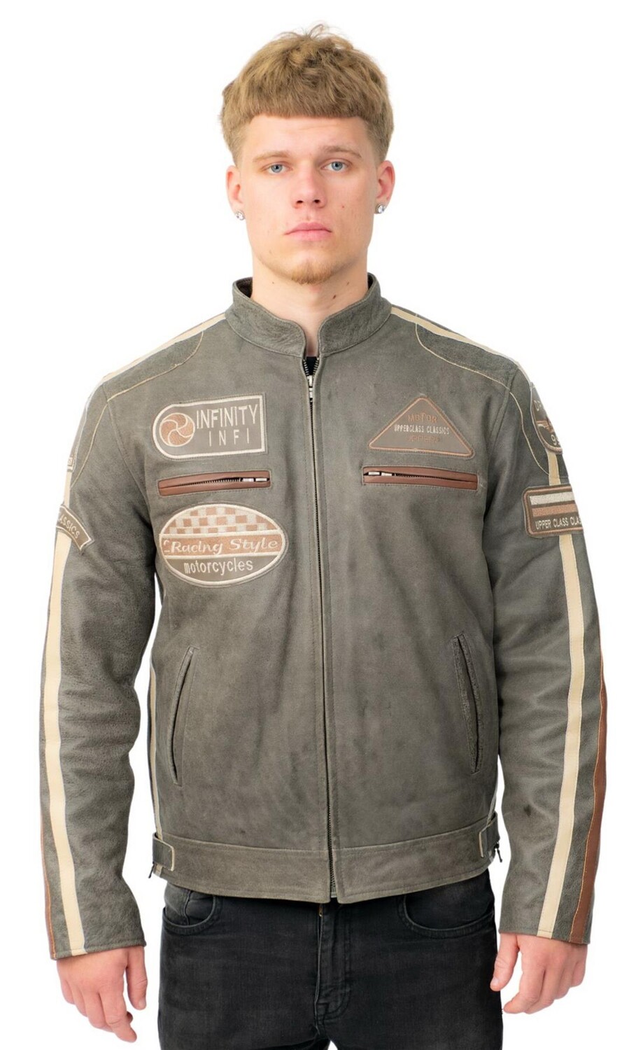 Кожаная байкерская куртка для гонок portland Infinity Leather, коричневый
Кожаная байкерская куртка для гонок portland Infinity Leather, коричневый