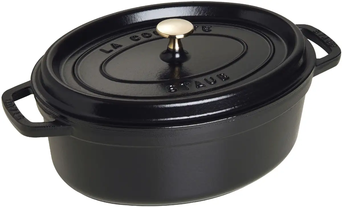 STAUB Сковорода "Кокотта", чугун, (1 шт.), чугун, овальная, прочная и долговечная, овальная, индукционная 5,5 л + Ø 31 см + высота 16,7 см, черный
STAUB Сковорода "Кокотта", чугун, (1 шт.), чугун, овальная, прочная и долговечная, овальная, индукционная 5,5 л + Ø 31 см + высота 16,7 см, черный