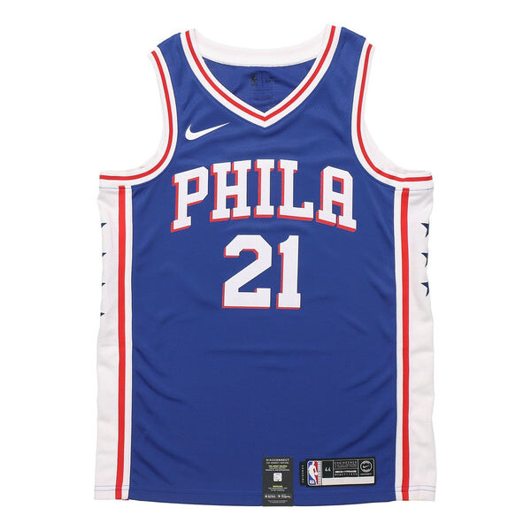 Футболка филадельфия 76ers джоэл эмбиид № 21 футболка Nike, синий 
Футболка филадельфия 76ers джоэл эмбиид № 21 футболка Nike, синий