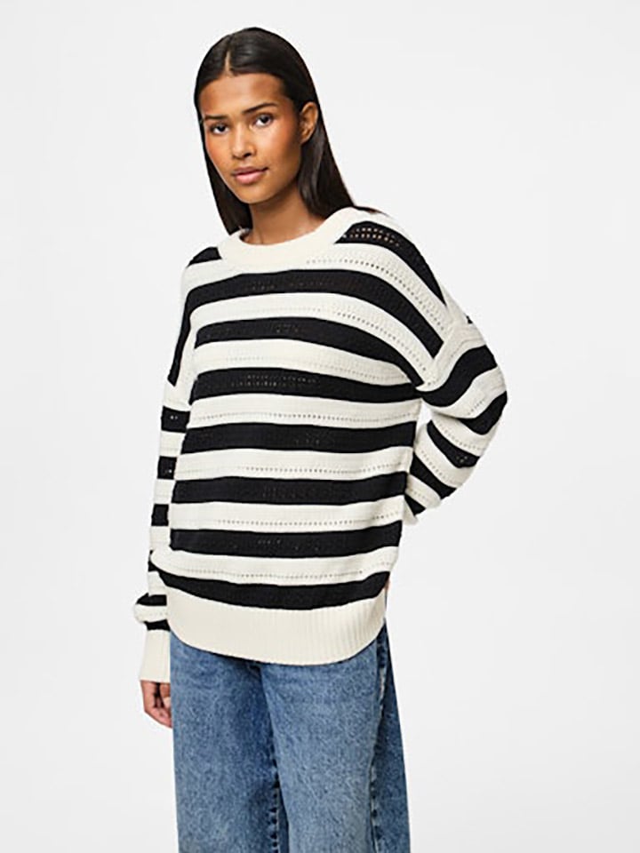 Свитер Pieces, черный/белый
Свитер Pieces, черный/белый