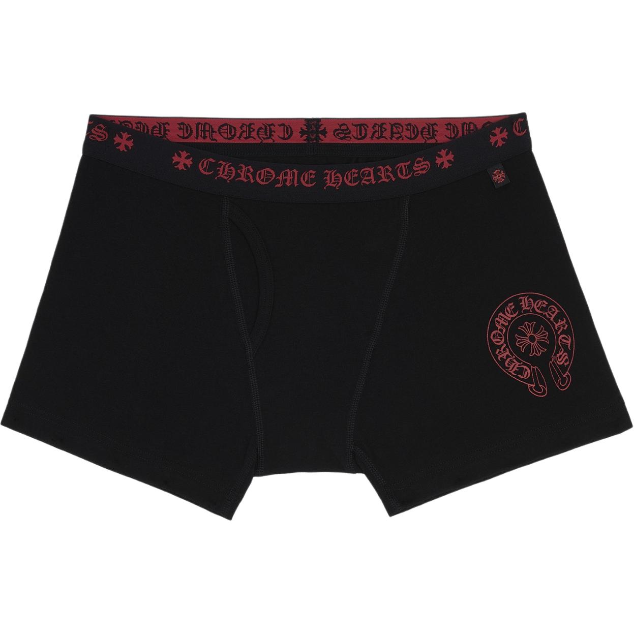 Chrome Hearts Короткие боксерские трусы, черно-красные
Chrome Hearts Короткие боксерские трусы, черно-красные