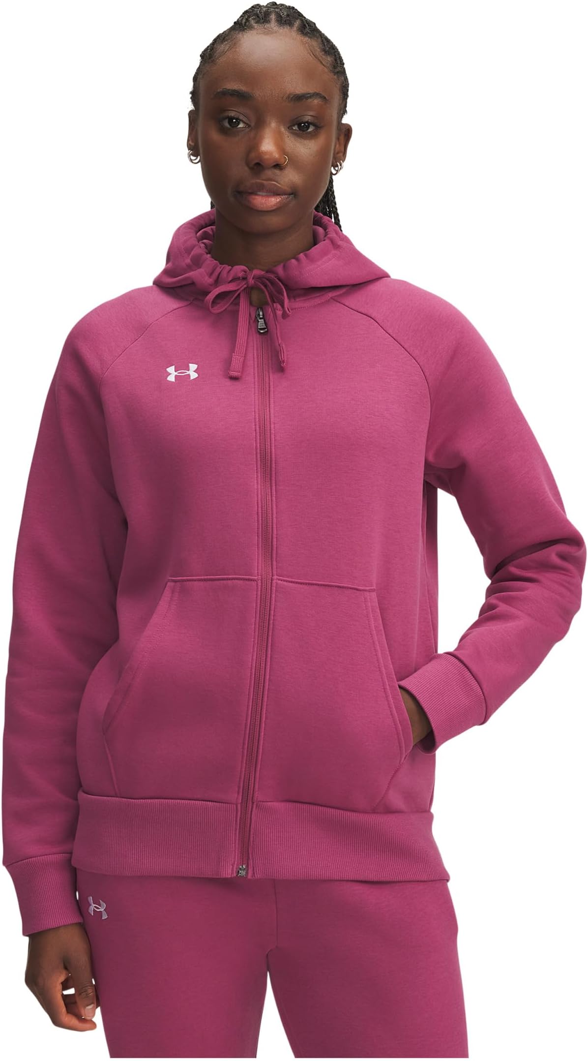 Худи Under Armour Rival Fleece Full Zip Hoodie, цвет Fuchsia Dusk/White
Худи Under Armour Rival Fleece Full Zip Hoodie, цвет Fuchsia Dusk/White