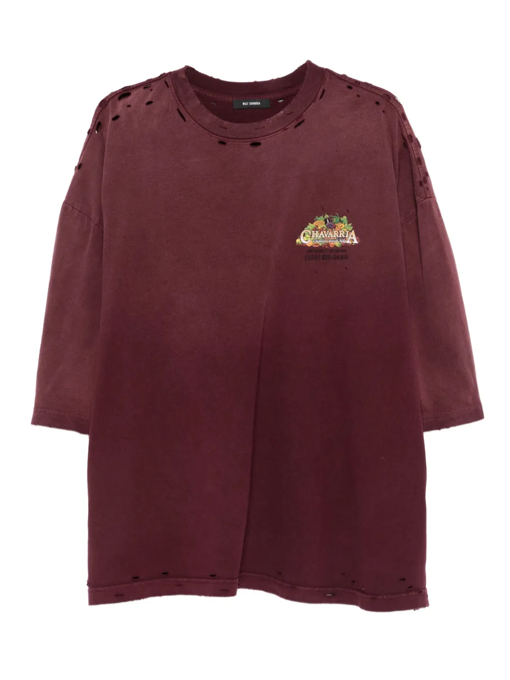 Футболка с вышитым логотипом Willy Chavarria, красный
Футболка с вышитым логотипом Willy Chavarria, красный