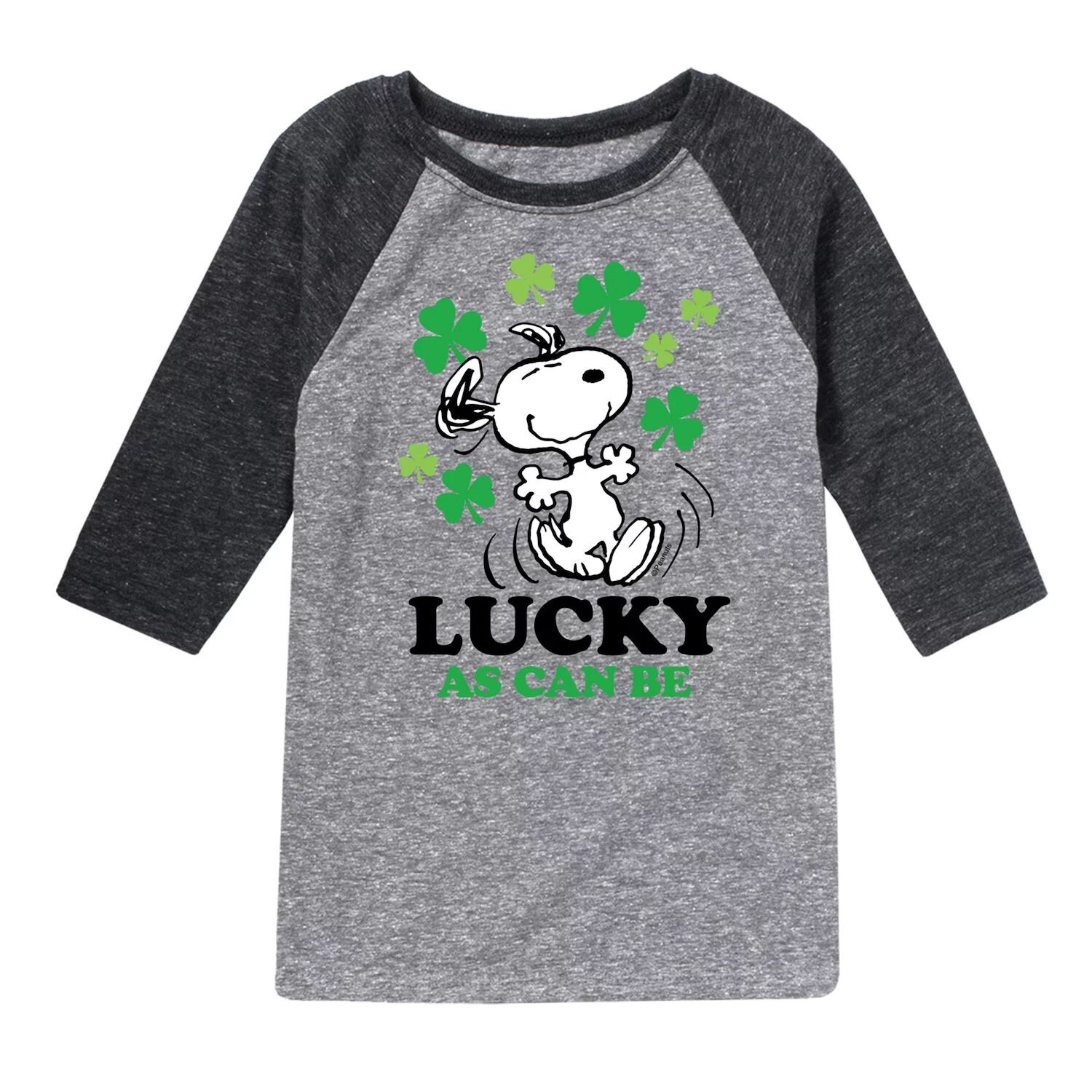Футболка реглан с рисунком Peanuts для мальчиков 8–20 лет "Lucky As Can Be" Licensed Character 
Футболка реглан с рисунком Peanuts для мальчиков 8–20 лет "Lucky As Can Be" Licensed Character